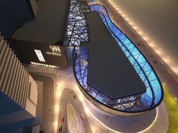 Double curvature Grid-Shell Façade